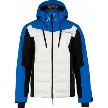 Pánská lyžařská bunda BERGSON VELOX STX White/Blue, velikost 3XL