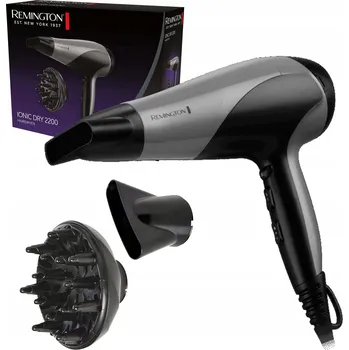 Fén Fén na vlasy REMINGTON D3190 2200W Ionizace, 3 stupně teploty, 2 rychlosti, Koncentrátor