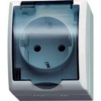 Elektrická zásuvka OSPEL FALA GNH-1HS/00/d Zásuvka jednoduchá s uzemněním schuko a víčkem