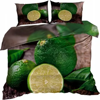 Povlečení 3D Bavlna saténové Povlečení 160x200 LIMETKA