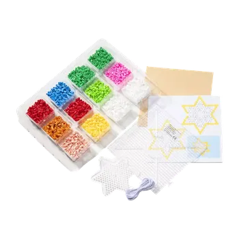 Vánoční dekorace IDEENWELT Sada zažehlovacích korálků Vánoční ozdoby