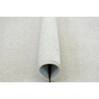 Koberec KOBEREC BÉŽOVÝ KAŠMÍROVÝ HLADKÝ DO LOŽNICE LESKLÝ S FILCEM SUNDAE 100x150 cm