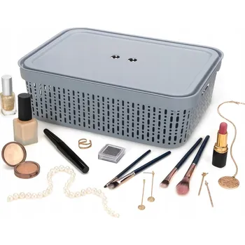 Úložný box Univerzální koš plast šedý