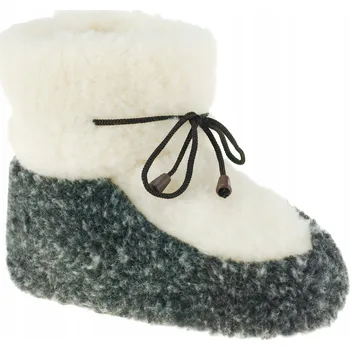 Dámské pantofle Teplé Pánské Bačkory Pantofle Domácí Obuv Kotníkové Boty Nad Kotník BÍLO ŠEDÉ 44 45
