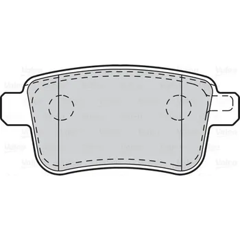 Brzdová destička Sada brzdových destiček, kotoučová brzda VALEO 302216