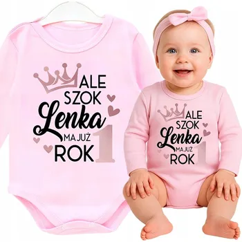 Kojenecký body Body k prvním narozeninám, ročník, s dlouhým rukávem – to je ale šok! vel. 92