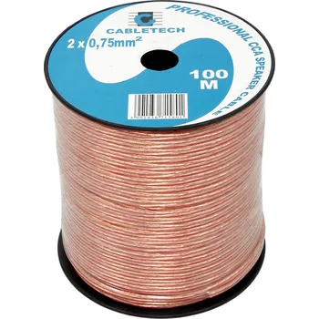 elektrický kabel Reproduktorový kabel Cabletech MP-71580-001 2 x 0,75 mm² 1 m