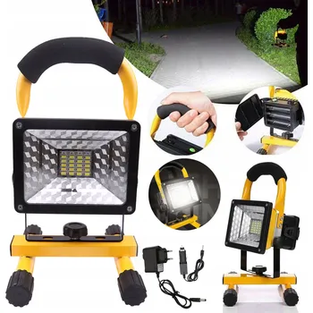 HALOGENOVÝ REFLEKTOR LAMPA 30W PŘENOSNÝ 6500K PRACOVNÍ STAVEBNÍ PRO KEMPOVÁNÍ