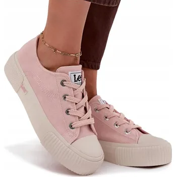 Dámské tenisky DÁMSKÉ TENISKY NA PLATFORMĚ LEE ISLA C WOMEN LOW 50253001.78E RŮŽOVÉ 41