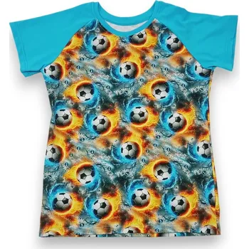 Dívčí tričko dosupliku Dětské tričko míče krátký rukáv 128