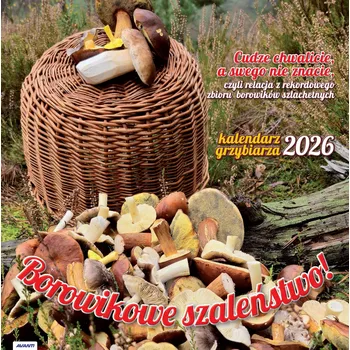 Kalendář Nástěnný kalendář pro houbaře 2026 - album, 30 x 60 cm, s radami