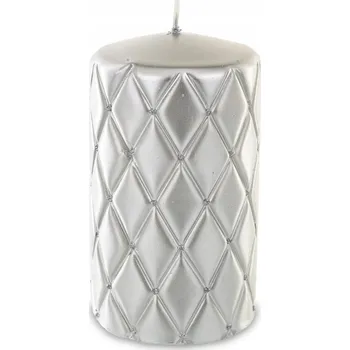 Svíčka Svíčka stříbrná válec V14 Florencie