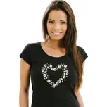 Dámské tričko STRIKER s dalmatinským vzorem Barva: černá, Velikost: S