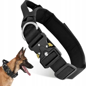 Obojek pro psa Extra silný taktický obojek pro velkého psa s kovovou sponou L 40-55cm