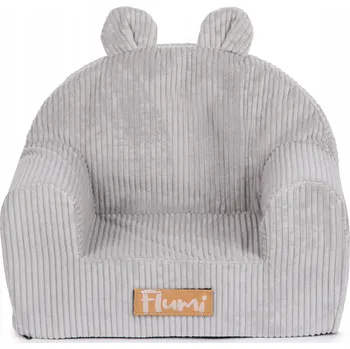 Křeslo Dětské křeslo Flumi Křesílko s oušky šedé