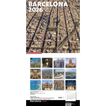 Diář Cal. 2026 Pared (30x30 cm) Barcelona-2 (Eixample) (ES)