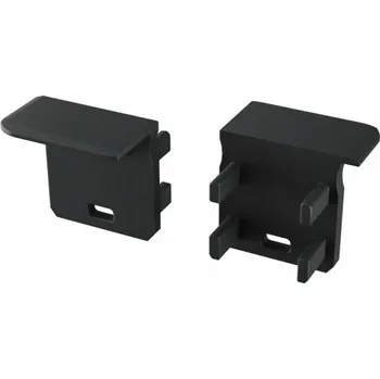 LED lišta Záslepka pro profil LUMINES J, černá, pravá