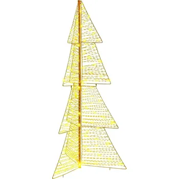 Vánoční dekorace Vánoční stromeček s 160 LED diodami Teplá bílá 150 cm PET