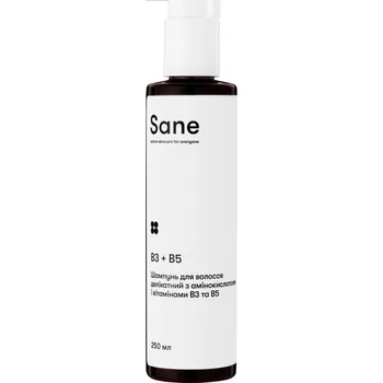Šampon Sane Jemný šampon na vlasy s aminokyselinami a vitamíny B3 a B5