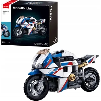 ostatní stavebnice STAVEBNICE MOTORKA MOTOCYKL MĚSTO VOZIDLO SLUBAN 242 DÍLŮ