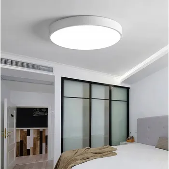 BÍLÉ LED STROPNÍ SVÍTIDLO STROPNÍ SVÍTIDLO 40 CM MODERNÍ DO OBÝVACÍHO POKOJE A KULATÝ KULATÉ
