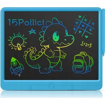 Magnetická kreslící tabulka Znikopis Tabulka Tablet LCD Elektronická pro děti na kreslení modrá