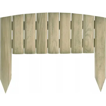 Plot Zahradní lem dřevěná 40 cm x 15 cm béžová