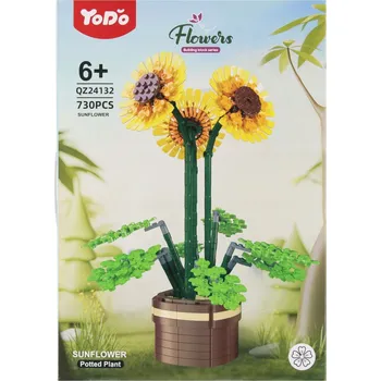 ostatní stavebnice STAVEBNÍ STAVEBNICE KVĚTINY SLUNEČNICE 730 DÍLŮ