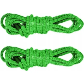 Vrták Zelené tkaničky do bot 160 cm tenké kulaté 2,5 mm bavlněné G9-59