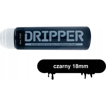 Dekorativní fix s mopovým hrotem DRIPPER 18mm černý