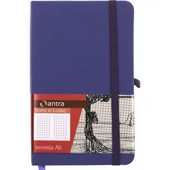 Blok Notes A6 Linkovaný Secese Purpurový ANTRA