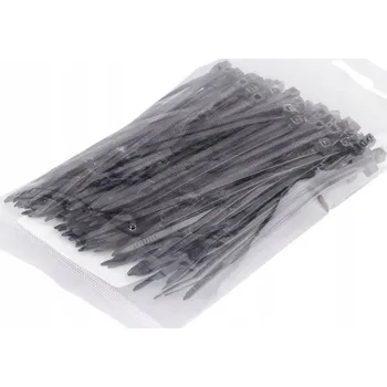 Organizace kabelů NYLONOVÉ UPÍNACÍ PÁSKY STAHOVACÍ PÁSKY 2,5X100 MM 100 KS ČERNÉ