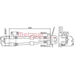 Brzdová hadice METZGER 4111558