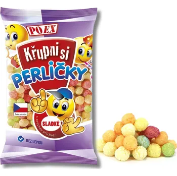 Dětská výživa Perličky - sladké křupky s ovocnou příchutí, 130 g