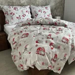 Francouzské bavlněné povlečení Skřítci Zapínání: zip, Velikost polštáře: 2x50x70, Velikost přikrývky: 260x200 Šev uprostřed