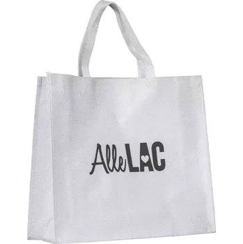 Kabelka AlleLac plážová taška stříbrná