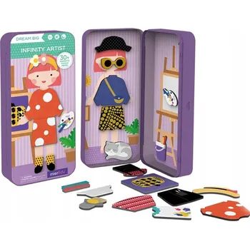 Puzzle Puzzle NEW 30 dílků MierEdu Cestovní magnetické puzzle - módní návrhářka