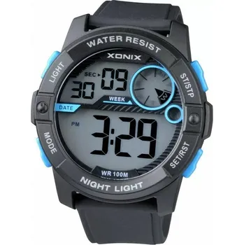 Hodinky DIGITÁLNÍ pánské/chlapecké hodinky XONIX CV vodotěsné velké dobře čitelné