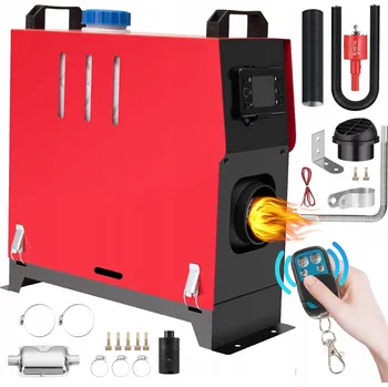 Topidlo OHŘÍVAČ AUTOMOBILOVÁ LCD OLEJOVÝ FOUKAČ NEZÁVISLÉ TOPENÍ 8 KW PILOT