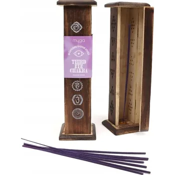 Vonná tyčinka Dřevěná kadidelnice - věž na vonné tyčinky Myga Third Eye