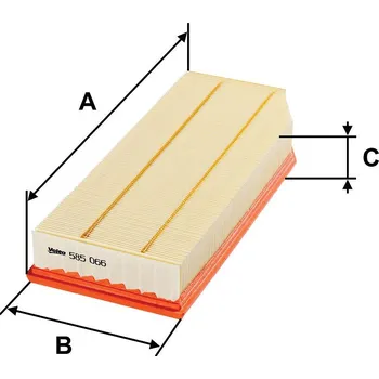 Filtr do auta Vzduchový filtr VALEO 585066