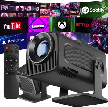 Projektor PROJEKTOR HY320 ANDROID TV WIFI PŘENOSNÝ REPRODUKTOR OTOČNÝ AŽ DO 150"