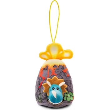 plyšák NICI PLYŠOVÝ MAZLÍČEK PŘÍTULNÍČEK MODRÝ DINOSAURUS 12 CM STOJÍCÍ V SOPCE S PŘÍVĚSKEM