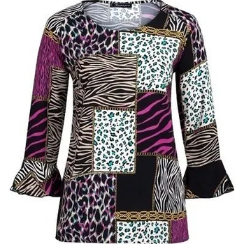 Dámská tunika Sempre Piu Dámská halenka - tunika s dlouhým rukávem 8596