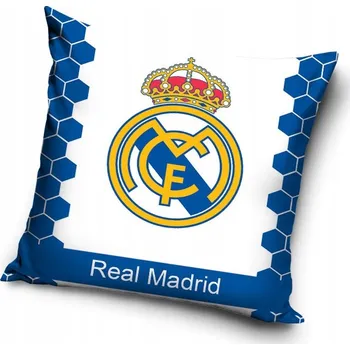 Povlak na dekorativní polštářek Povlak na polštáře 40 x 40 cm Carbotex Real Madrid