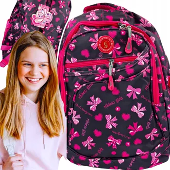 ŠKOLNÍ BATOH 3-KOMOROVÝ PRO DÍVKU MAŠLIČKY DO ŠKOLY NA VÝLET