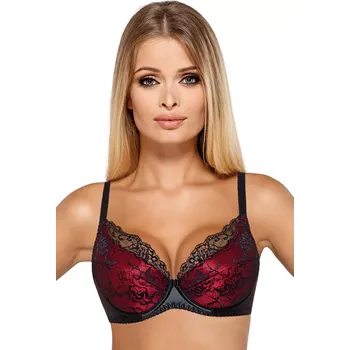 Podprsenka PariPari Catherine III barva:černo-červená 65G