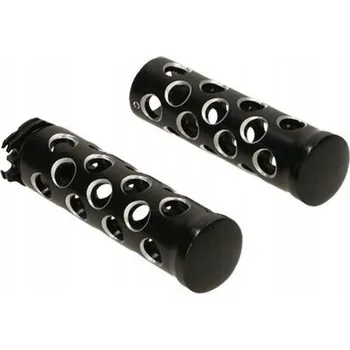grip ČERNÉ PALCOVÉ STYLOVÉ GRIPY S OTVORY YAMAHA (12609)