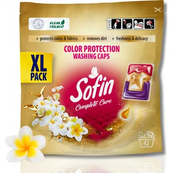 Kapsle na praní Kapsle na praní Sofin 42 ks jsou neutrální, účinné při nízké teplotě
