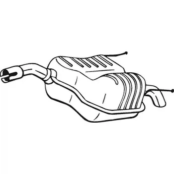 Výfukový systém Zadní tlumič výfuku BOSAL 185-463